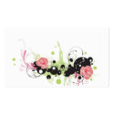 Roses Profile Card business cards