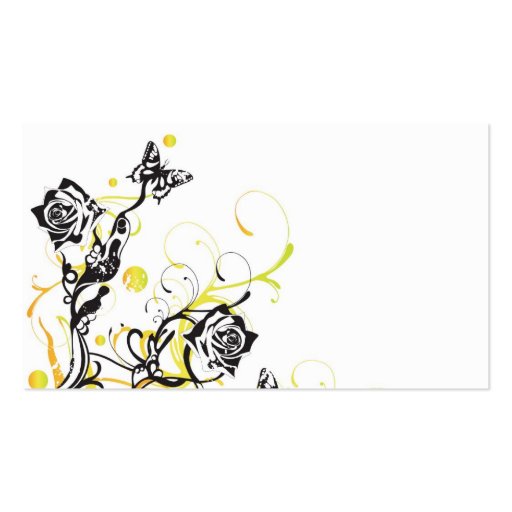 Roses Profile Card Business Cards