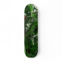 Roses Red Green Beautiful Flowers skateboards