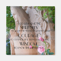Roses Serenity Prayer Magnet