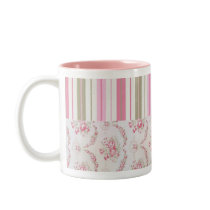 Roses & Stripes Mug by MouseCottage Roses & Stripes Mug