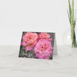 Roses - Thank You card