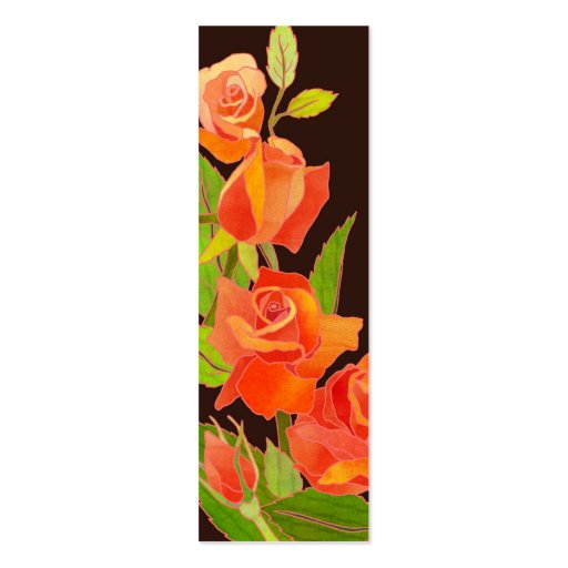 Roses:Thank You Gift Tag/Bookmark Business Cards