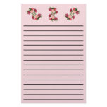 Roses Thick Line Stationery
