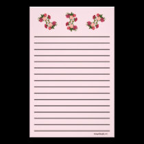 Roses Thick Line Stationery stationery