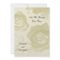 Roses Vow Renewal invitation