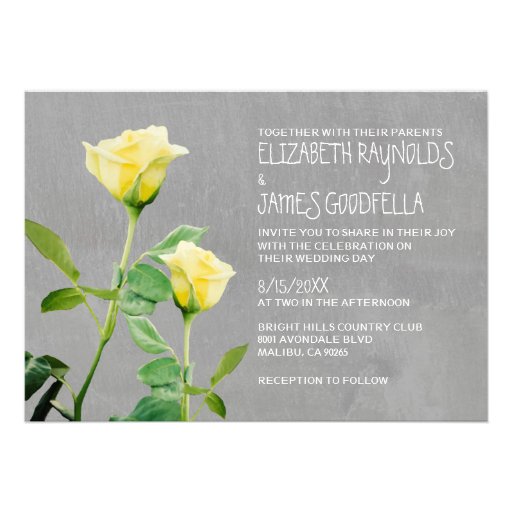 Roses Wedding Invitations