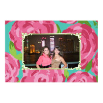 Roses with Custom Photo posters
