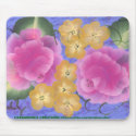 Roses with Yellow Spring Blossoms Mousepad