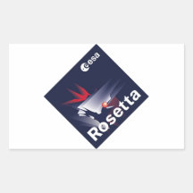 Rosetta Spacecraft Rectangle Sticker