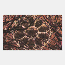 Rosetta Window Rectangular Sticker