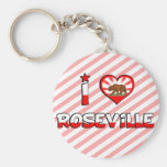 Roseville, CA Keychain