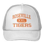 Roseville - Tigers - High - Roseville California Trucker Hat