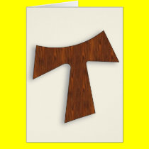 Rosewood Tau Cross Card cards