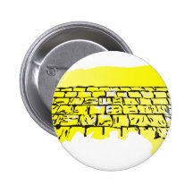 Rosh Hashana Western Wall Pinback Button