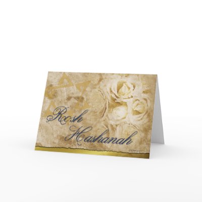 Rosh Hashanah-Flowers Notecard