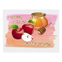 Rosh Hashanah. Jewish New Year Postcard