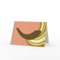Rosh Hashanah Shofar Swirl Card cards