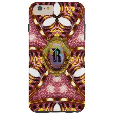 Roshcastle 6/6s French Girly Monogram Tough iPhone 6 Plus Case