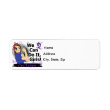Rosie Anime WCDI Epilepsy Return Address Label