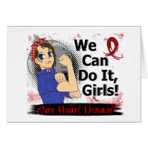 Rosie Anime WCDI Heart Disease Greeting Card