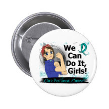 Rosie Anime WCDI Peritoneal Cancer Pins