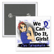 Rosie Anime WCDI Syringomyelia Pinback Button
