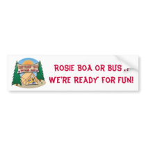 Rosie Boa Bumer Sticker bumper stickers by campwaggintails Rosie Boa Bumer Sticker bumper stickers