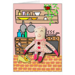 Rosie Cooking Doll Blank Card