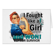 Rosie Fought Won Cervical Cancer Survivor Greeting Card