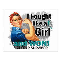 Rosie Fought Won Cervical Cancer Survivor Postcard