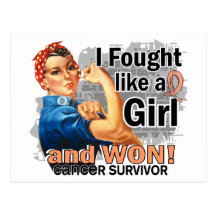 Rosie Fought Won Endometrial Cancer Survivor Postcards
