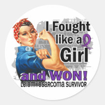 Rosie Fought Won Leiomyosarcoma Survivor Sticker