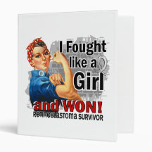 Rosie Fought Won Retinoblastoma Survivor.png 3 Ring Binder