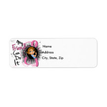 Rosie Friend Can Do It Breast Cancer Return Address Label