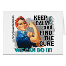 Rosie Keep Calm Cervical Cancer.png Cards