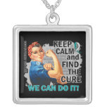 Rosie Keep Calm Cervical Cancer.png Jewelry