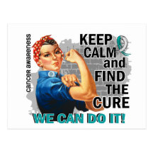 Rosie Keep Calm Cervical Cancer.png Post Card