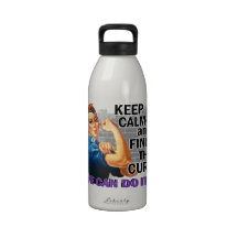 Rosie Keep Calm Chiari.png Drinking Bottles