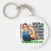 Rosie Keep Calm Lyme Disease.png Key Chain