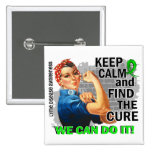 Rosie Keep Calm Lyme Disease.png Pinback Button