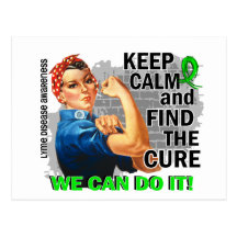 Rosie Keep Calm Lyme Disease.png Post Card