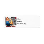 Rosie Keep Calm Sickle Cell.png Custom Return Address Labels