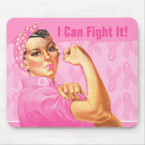 Rosie Riveter Custom Cancer Mousepad