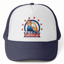 Rosie Riveter Proud American Hat