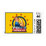 Rosie Riveter Proud American Stamp