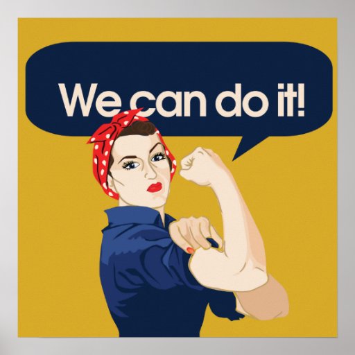 Rosie Riveter We Can Do It Poster Zazzle