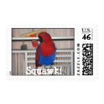rosie says Squawk! postage