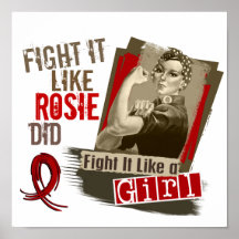 Rosie Sepia Multiple Myeloma Print