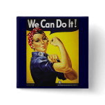 Rosie The Riveter button